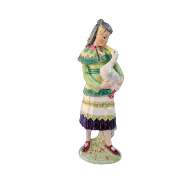 Early Beswick Figurine Finnish Girl with Duck HN1247