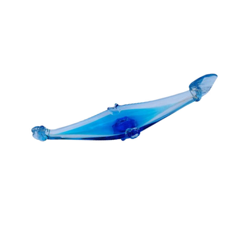 Large Blue Glass Gondola Boat