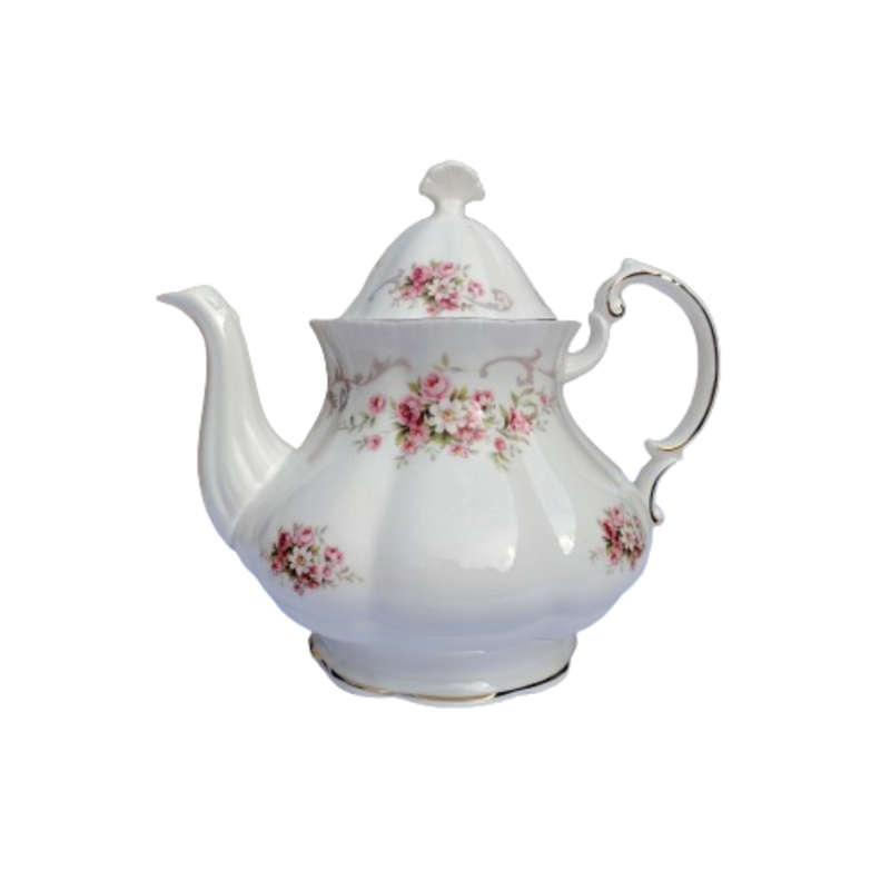 Paragon Fine Bone China Rose Bouquet Tea Pot