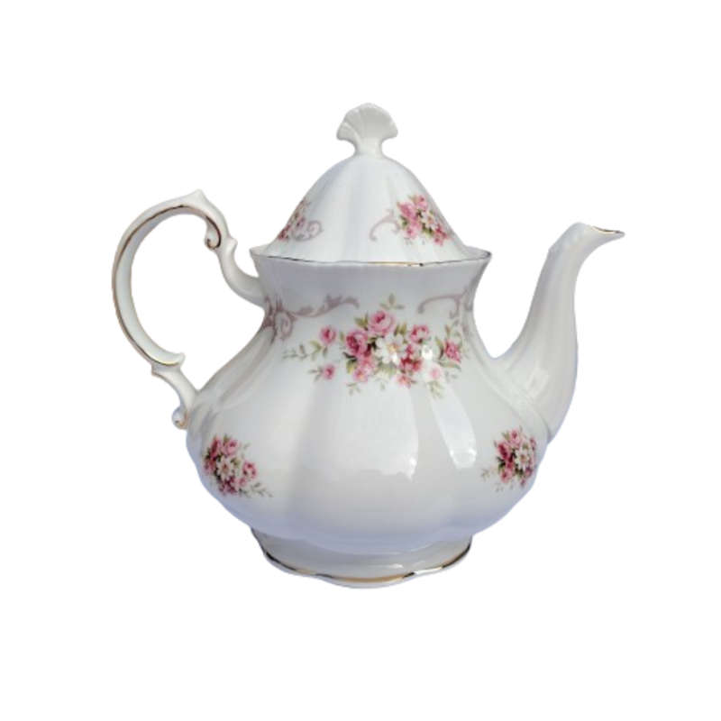 Paragon Fine Bone China Rose Bouquet Tea Pot