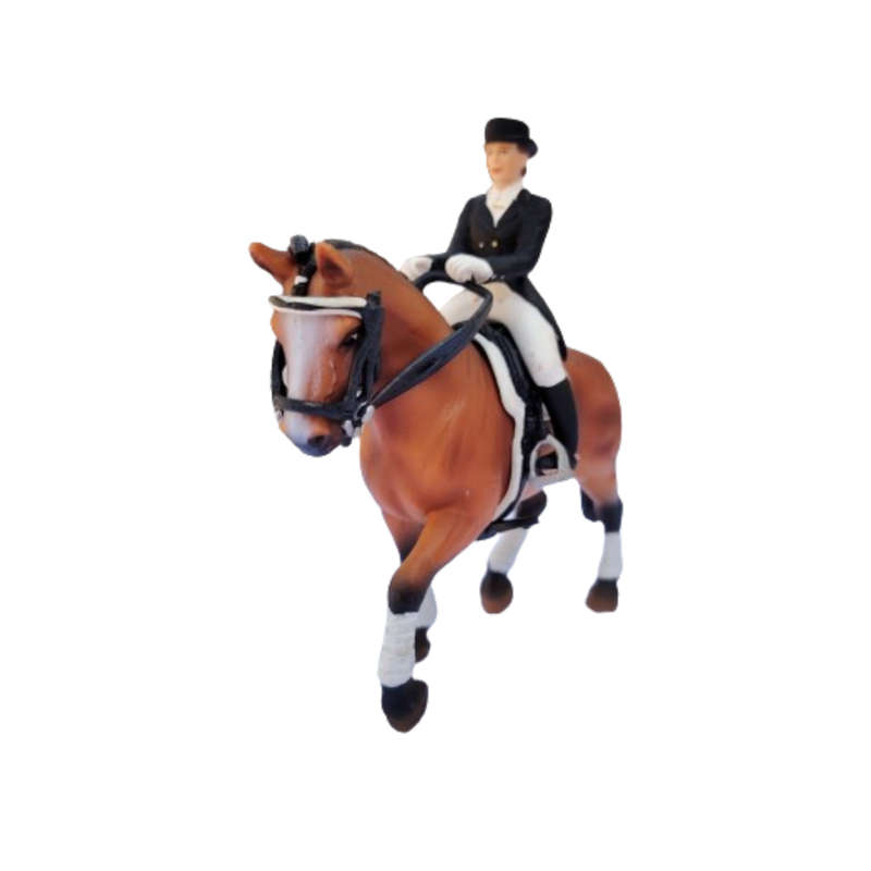 Schleich #40187 Rare  Hanoverian Mare Horse Dressage Riding Set