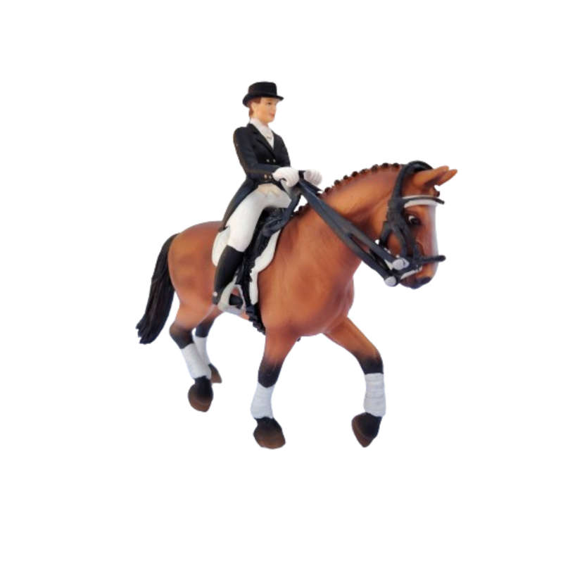 Schleich #40187 Rare  Hanoverian Mare Horse Dressage Riding Set