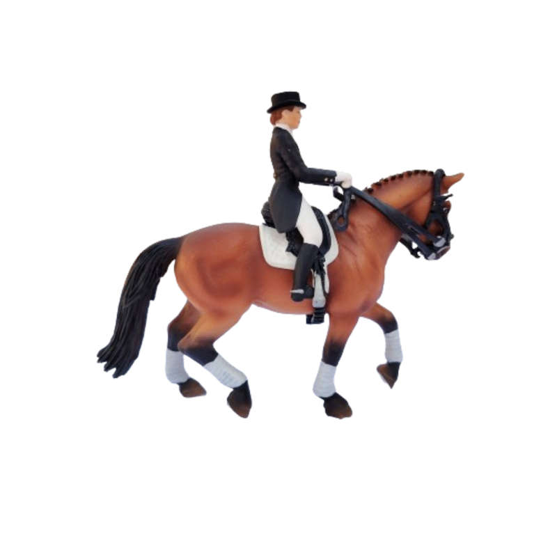 Schleich #40187 Rare  Hanoverian Mare Horse Dressage Riding Set