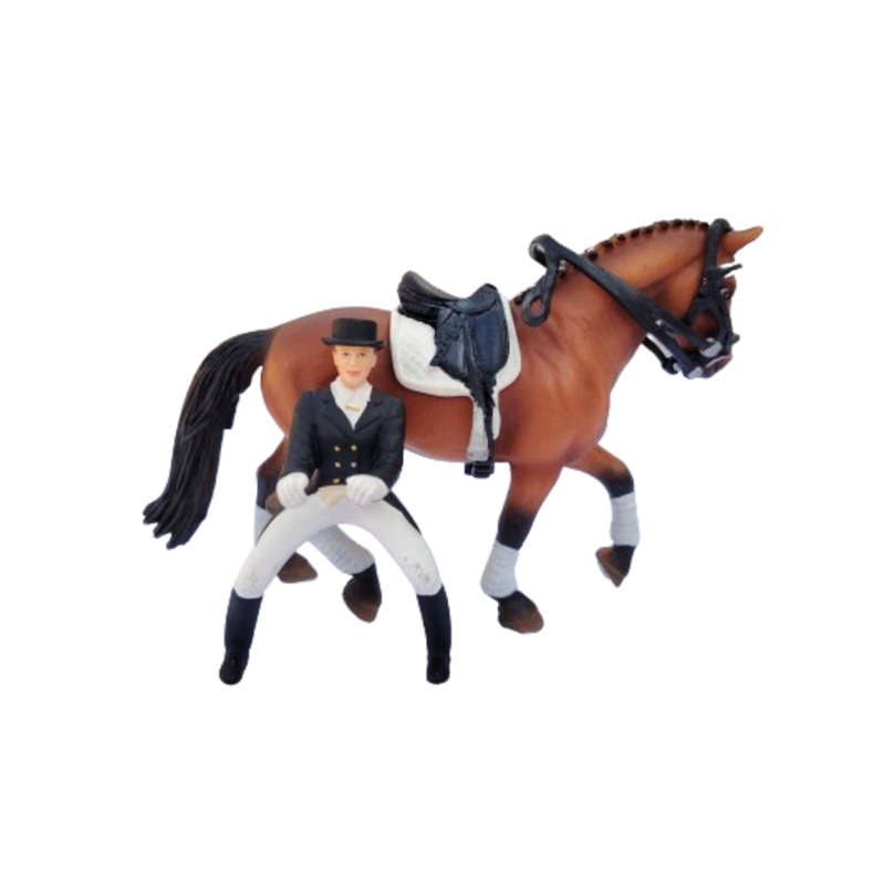 Schleich #40187 Rare  Hanoverian Mare Horse Dressage Riding Set