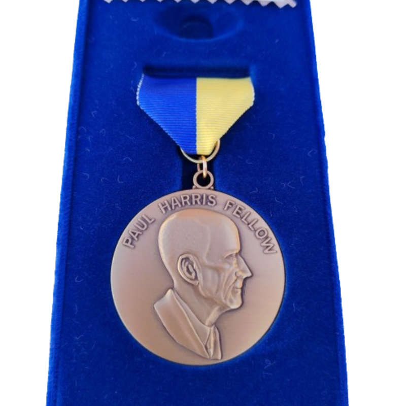 Medal Rotary International Paul Harris Fellow Founder Vintage Gold Brooch V-5583