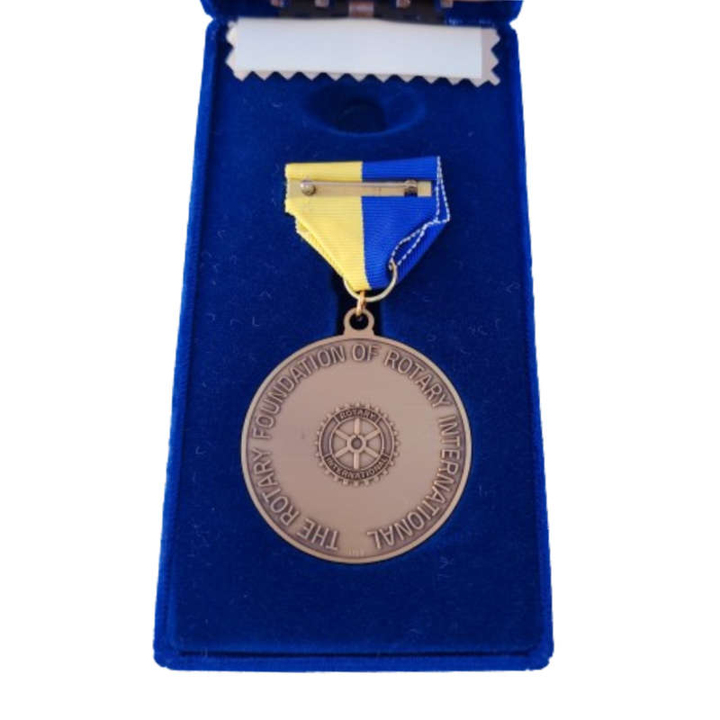 Medal Rotary International Paul Harris Fellow Founder Vintage Gold Brooch V-5583