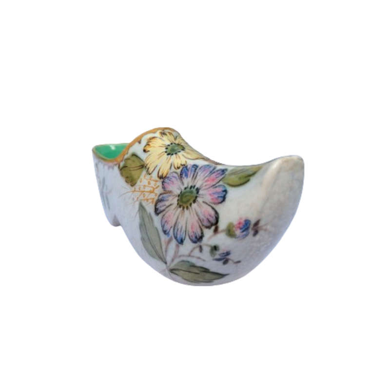 Gouda Zuid - Holland Ceramic Large Flower Clog Shoe