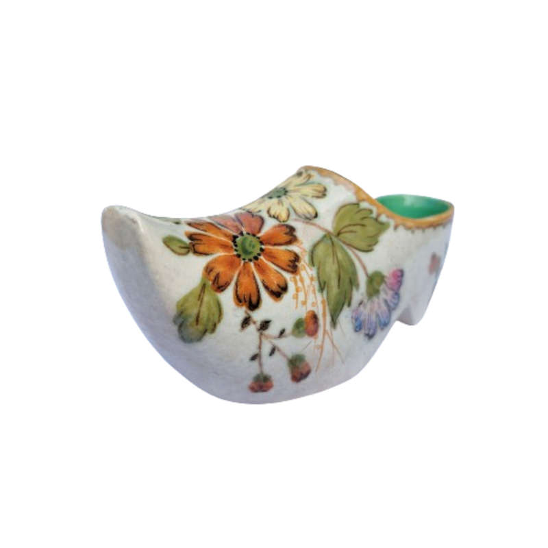 Gouda Zuid - Holland Ceramic Large Flower Clog Shoe