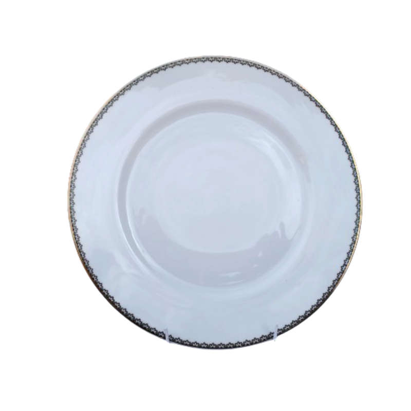 Rosenthal Aida elegant blue and gold trim Dinner Plate