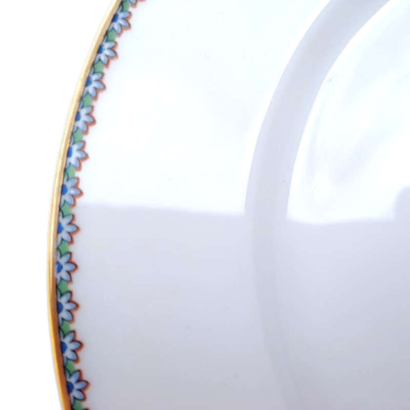 Rosenthal Aida elegant blue and gold trim Dinner Plate