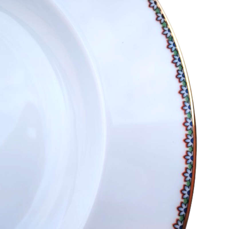 Rosenthal Aida elegant blue and gold trim Soup Bowl