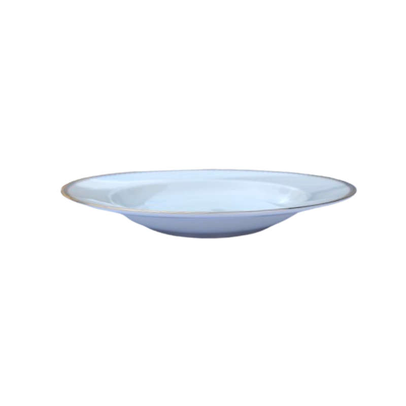 Rosenthal Aida elegant blue and gold trim Soup Bowl