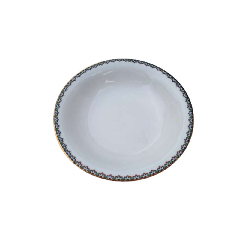 Rosenthal White elegant Blue and Gold Trim Bowl