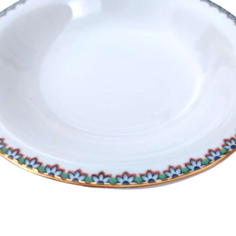 Rosenthal White elegant Blue and Gold Trim Bowl