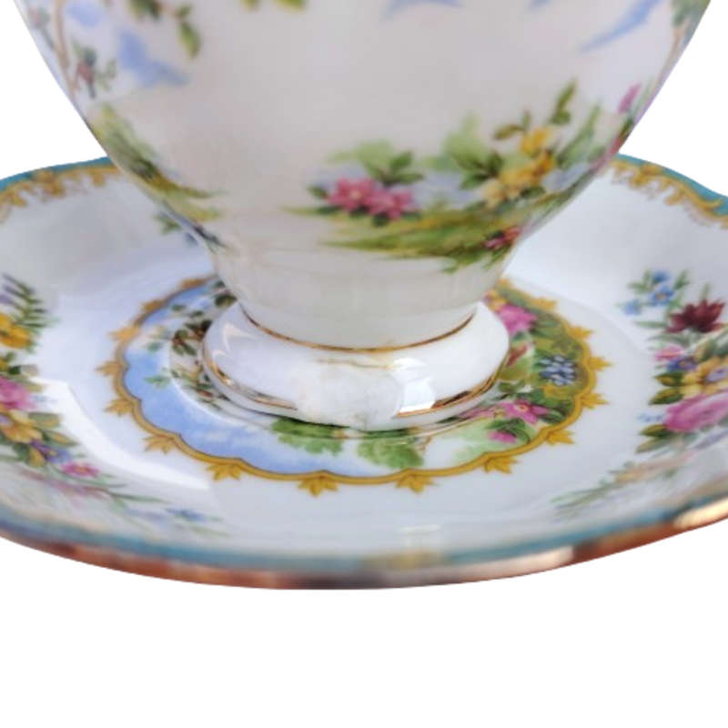 Royal Albert Chelsea Bird Peacock Reg No 839184 Trio