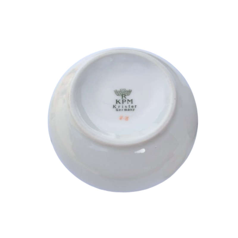 KPM Krister German White porcelain with floral design vases