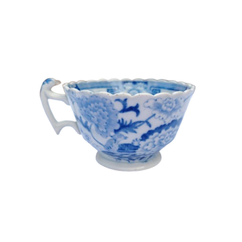 Porcelain antique (around Circa 1870`s) Blue on White cup