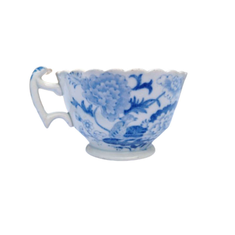 Porcelain antique (around Circa 1870`s) Blue on White cup