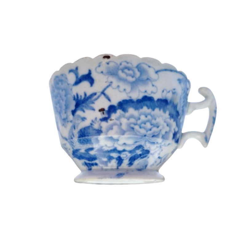 Porcelain antique (around Circa 1870`s) Blue on White cup