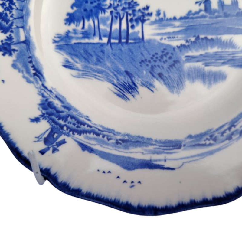 Royal Doulton Blue and White Plate Norfolk Pattern D6294