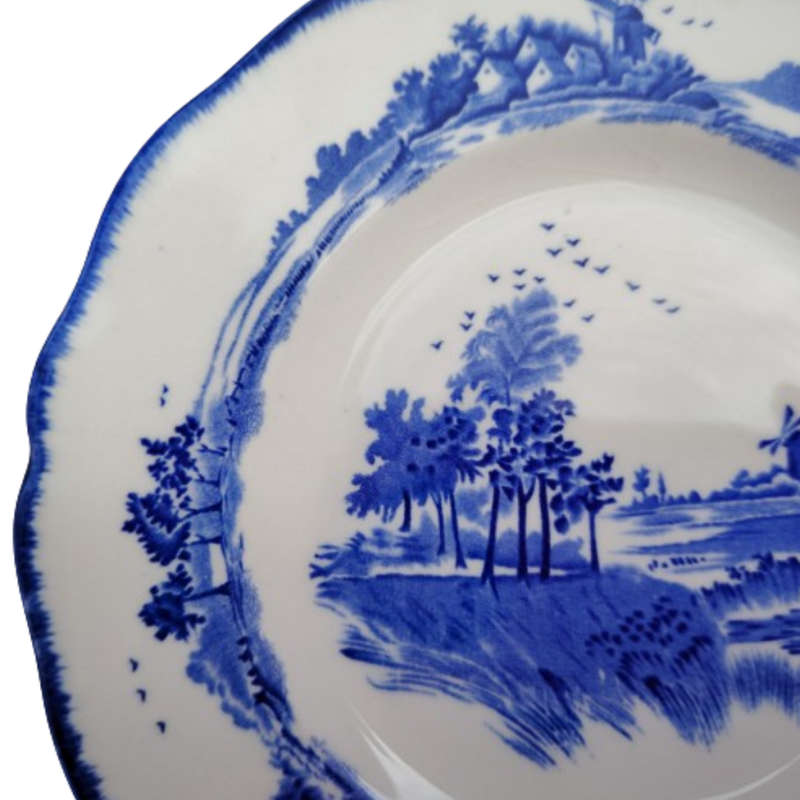 Royal Doulton Blue and White Plate Norfolk Pattern D6294