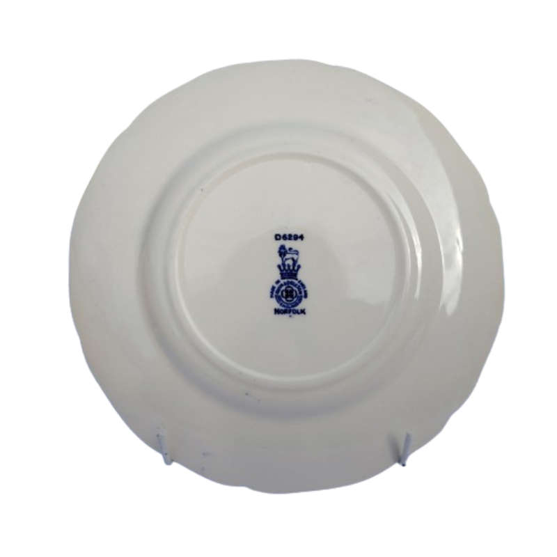 Royal Doulton Blue and White Plate Norfolk Pattern D6294