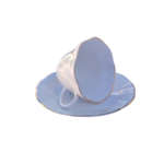 Queens Marie White and Gold Embossed Trio