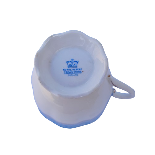 Royal Albert Bone China Blue on White Large Duo