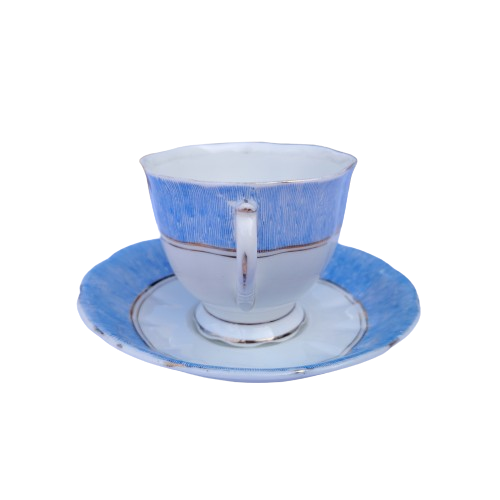 Royal Albert Bone China Blue on White Large Duo