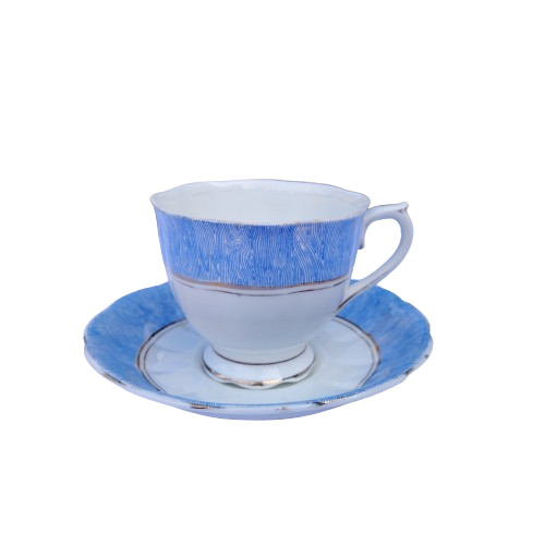 Royal Albert Bone China Blue on White Large Duo