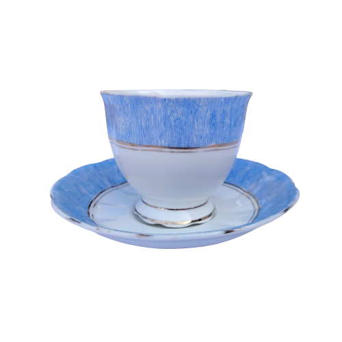 Royal Albert Bone China Blue on White Large Duo