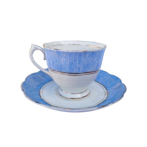 Royal Albert Bone China Blue on White Large Trio