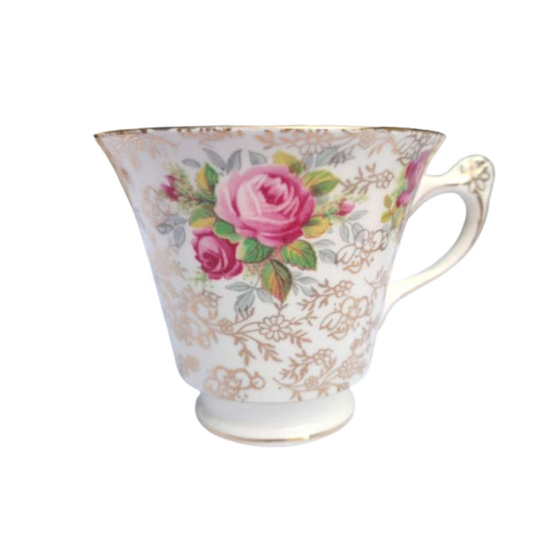 Old Foley James Kent June Rose Tennis Tray and Cup