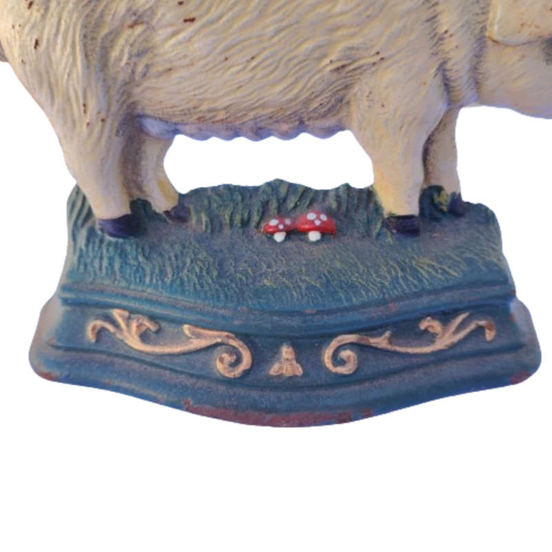 Vintage Cast Iron Pig Doorstop by Wright Studios