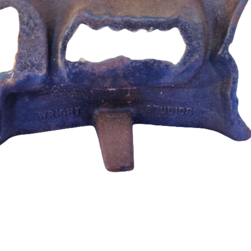 Vintage Cast Iron Pig Doorstop by Wright Studios