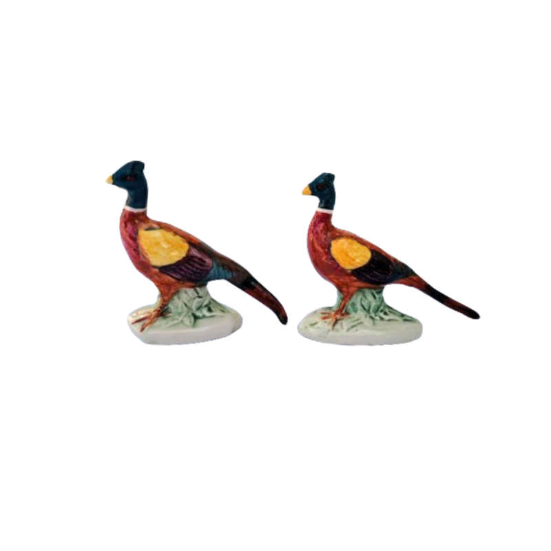 Pair of Beswick Pheasant Figures Porcelain England