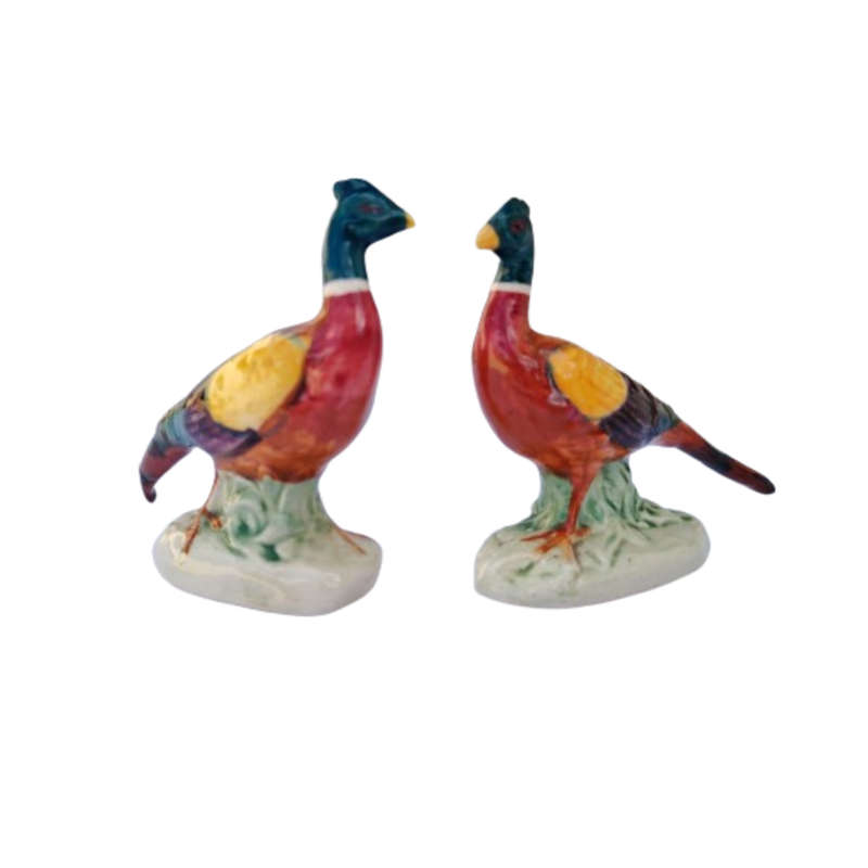Pair of Beswick Pheasant Figures Porcelain England