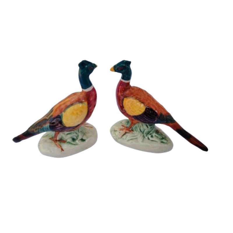 Pair of Beswick Pheasant Figures Porcelain England