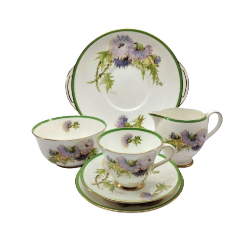 Royal Doulton Bone China Glamis Thistle Tea Set