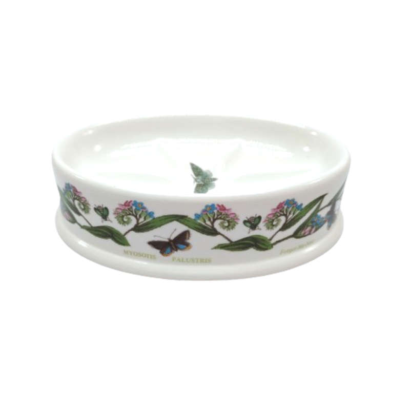 Portmeirion Botanic Garden Forget Me Not ceramic Oval Soap Dish