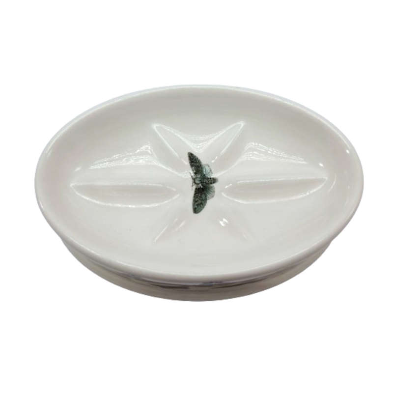 Portmeirion Botanic Garden Forget Me Not ceramic Oval Soap Dish