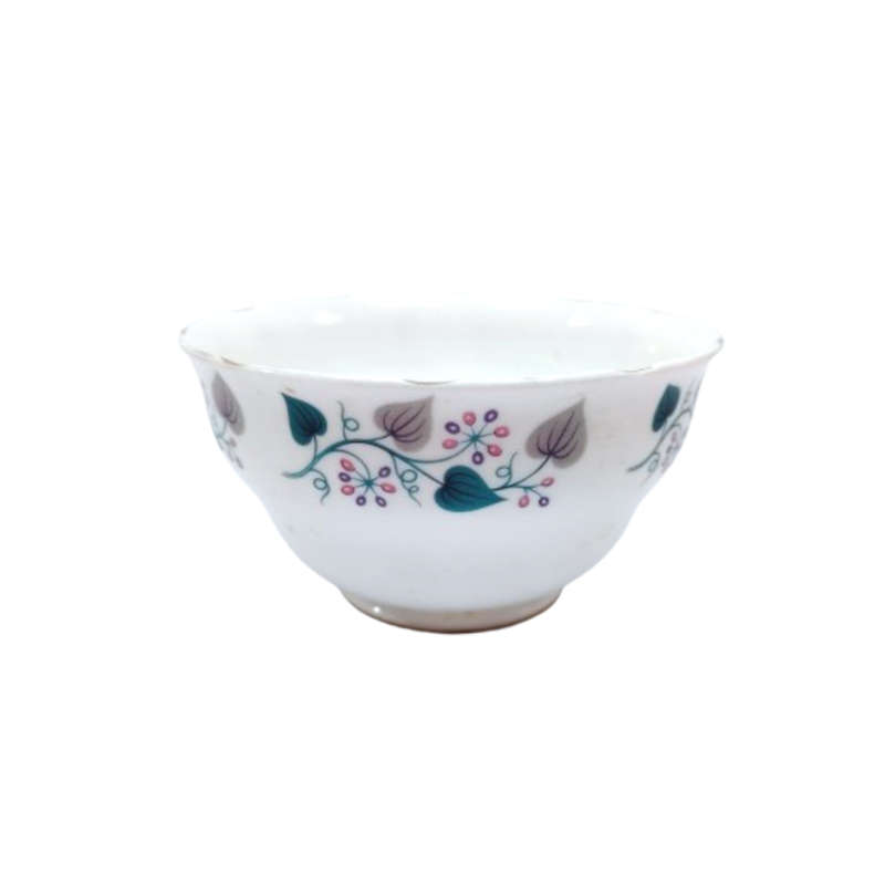 Royal Vale Bone China with blue & grey leaf  Tea Set