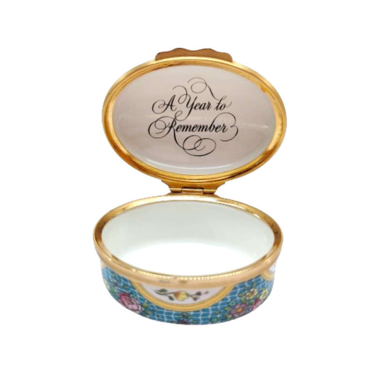 Halcyon Days Enamel 1997 A YEAR TO REMEMBER Trinket Box Limited Edition