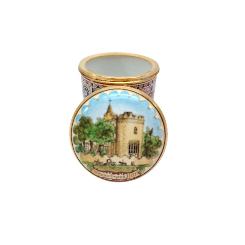 Halcyon Days Enamel Strawberry Hill Trinket Box Limited Edition