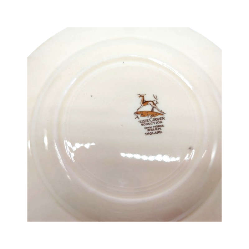 Susie Cooper Yellow Cup saucer and plate Trio