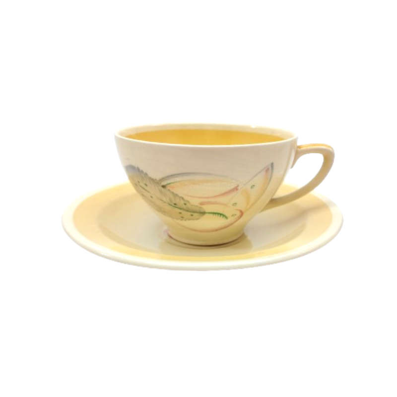 Susie Cooper Yellow Cup saucer and plate Trio