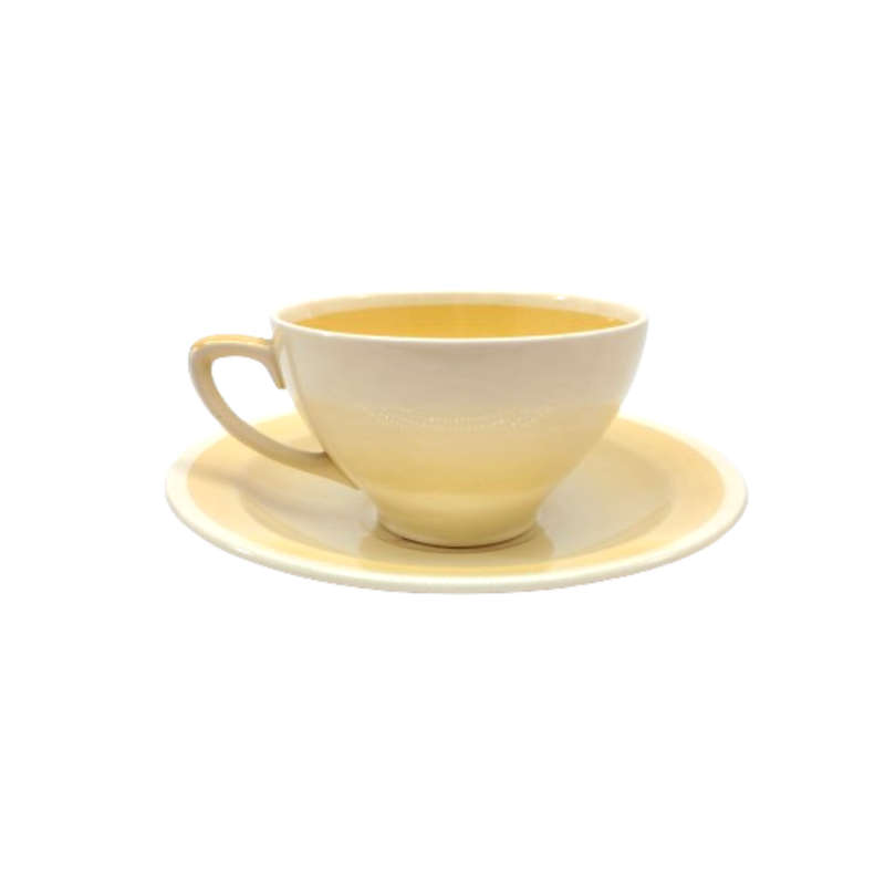 Susie Cooper Yellow Cup saucer and plate Trio