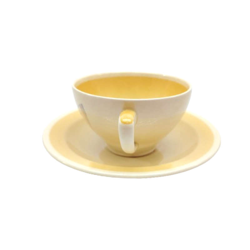 Susie Cooper Yellow Cup saucer and plate Trio