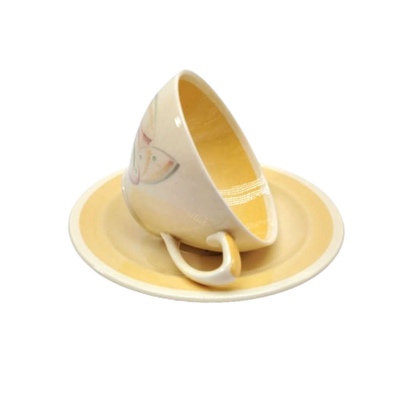 Susie Cooper Yellow Cup saucer and plate Trio