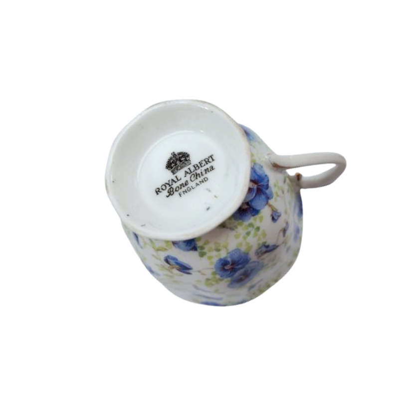 Royal Albert Chintz Blue Pansy Trio